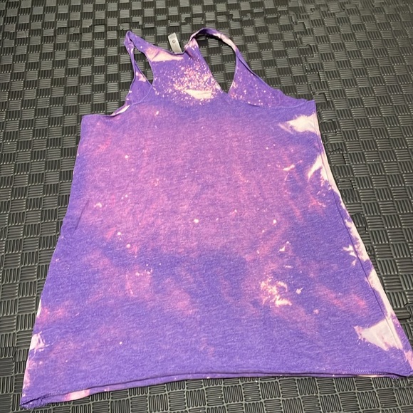 Mermaid purple tie dyed tank top design size medium - Picture 5 of 7